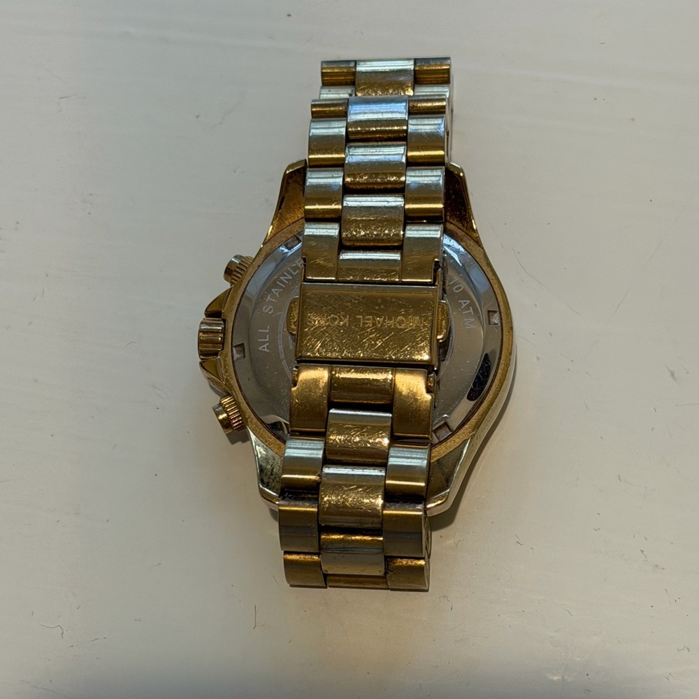 Michael Kors Gold-Tone Chronograph Watch - Picture 3 of 4
